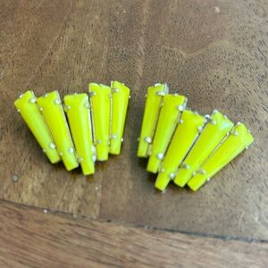 Yellow 1960s Schreiner, New York Clip Earrings Rare